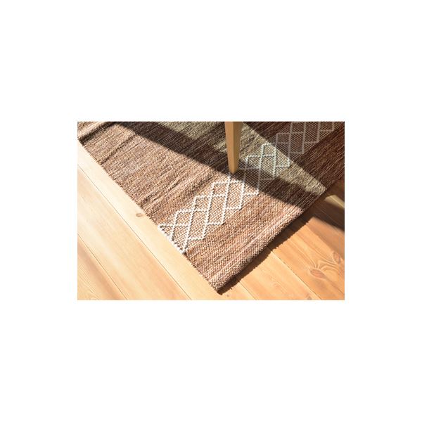 楽天市場】ラグマット 絨毯 130×190cm ブラウン TTR-157BR 長方形