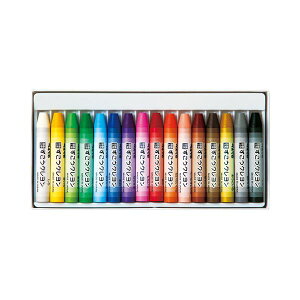 (まとめ) ぺんてる ずこうクレヨン 極太 16色PTCG1-16 1セット 【×10セット】