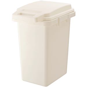 〔10個セット〕 ゴミ箱 ダストボックス 約幅31.9cm 33L ホワイト 日本製 ロック式 ふた付き 袋止め付き 防汚 防臭 抗菌ペール |  ELMONO（家具 ラグ カーペット）