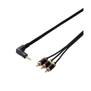 �i�܂Ƃ߁j �G���R�� AV���� �f���P�[�u�� L�^�~�j�s���v���O�i4�Ɂj-RCA�s���v���O�P�[�u�� 1.0m �u���b�N DH-MLWRY10BK �y×2�Z�b�g�z