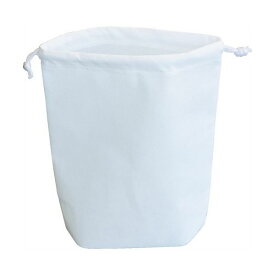 (まとめ) TRUSCO 不織布巾着袋 B5サイズ マチあり ホワイト HSB5-10-W 1袋(10枚) 【×5セット】