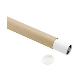 (まとめ) TANOSEE 製図用紙管（ポリ蓋付き） A2（550mm） 1箱（9本） 【×5セット】