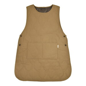 エプロン はっ水キルト 冬用 裏ボア あたたかい タブリエ 冬 撥水 キルト かぶり キルティング レディース 無地 サイドボタン フリース ふわふわ ノースリーブ 女性 大人 あったか おしゃれ