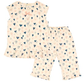 パジャマ キッズ 女の子 半袖 綿100% ダブルガーゼ 夏用 薄手 ルームウェア 110cm 120cm 130cm 140cm 150cm 前開き かぶり 春夏 夏 真夏 子供 女子 フリル かわいい おしゃれ 入院 吸湿 速乾 蒸れない 肌に優しい 涼しい 天然素材 ギフト cottacotta ブランド公式 送料無料