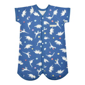 スリーパー 綿100% キルトニット ベビー キッズ 80cm 90cm 100cm 110cm 120cm 130cm 140cm 男の子 女の子 ルームベスト ルームウェア チョッキ cottacotta 秋冬 春夏 前開き 半袖 スナップボタン 2重 パジャマ 室内 寒さ対策 キルティング 幼児 小学生 子供 メール便送料無料