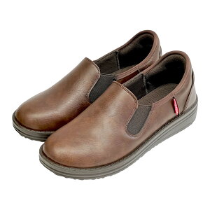 BOBSON ボブソン 手を使わず履ける 靴 レディース ハンズフリー スリッポン スニーカー 軽量 合皮 サイドゴム ダークブラウン/キャメル/ブラック 23.0cm/23.5cm/24.0cm/24.5cm BS-70