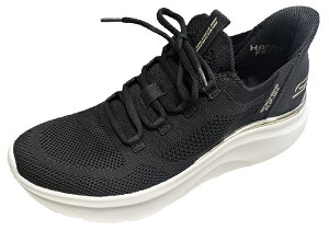 SKECHERS スケッチャーズ スリップインズ BIBS B LOVE-TRUE DELIGAH レディース スニーカー 手を使わずに履ける靴 軽量 ハンズフリー ローカット 紐靴 クッション性 ブラック/トープ 23.0cm/23.5cm/24.0cm/24.