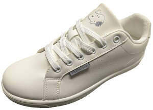 PEANUTS スニーカー レディース キャラクター スヌーピ 軽量 シンプル 抗菌防臭 合皮 オールシーズン ホワイト/ブラック 22.5cm/23.0cm/23.5cm/24.0cm/24.5cm 8292