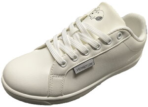 PEANUTS スニーカー レディース キャラクター スヌーピ 軽量 シンプル 抗菌防臭 合皮 オールシーズン ホワイト/ブラック 22.5cm/23.0cm/23.5cm/24.0cm/24.5cm 8292