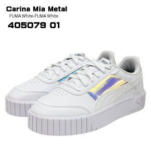 v[} PUMA Carina Mia Metal EBY fB[X Xj[J[  [Jbg R[g^Cv RC zCg 23.0cm/23.5cm/24.0cm/24.5cm 405079 01