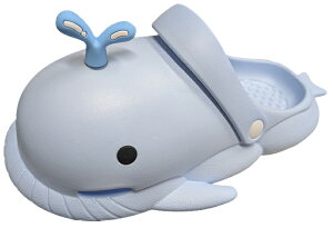 クジラサンダル レディース おもしろデザイン シャワーサンダル 夏 サボサンダル EVA 軽量 やわらかい ライトピンク/ライトブルー/ライトグレー M/L 24cm/25cm 87437