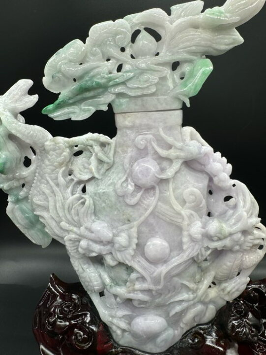 楽天市場】ラベンダー 翡翠 龍 ミャンマー産 彫刻 パワーストーン 