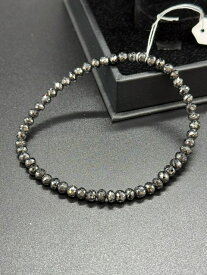 ブラック ダイヤモンド ブレス 2.5ミリ 25.5カラット ブラックダイヤモンド ブラックダイアモンド ブレスレット 水晶 クリスタル パワーストーン 天然石 原石 風水 置物 鉱物 誕生石 生年月日 幸運 ポイント 開運 パワースポット ルチルクォーツ ルチル アメジスト