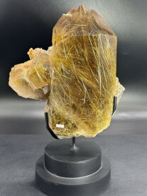 ルチル スタンド バイーア州産 ブラジル ルチルクォーツ ブラジル産 水晶 クリスタル パワーストーン 天然石 原石 風水 置物 鉱物 誕生石 生年月日 幸運 ポイント 開運 金運 財運 事業運 アメジスト アメジストドーム