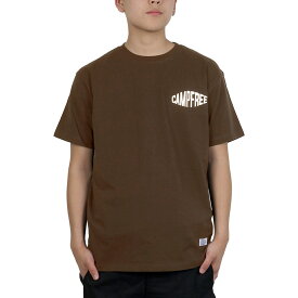 CAMPFREE メンズtシャツ ロゴtシャツ ティーシャツ メンズ tシャツ ワンポイント 兄弟 お揃い ペアルック Tシャツ 胸プリント 大人サイズ 男の子 親子 コーデ 半袖 半そで 綿100% レディース ペア ホワイト 白 夏 グラフィックTシャツ S M L XL メール便 送料無料 10133