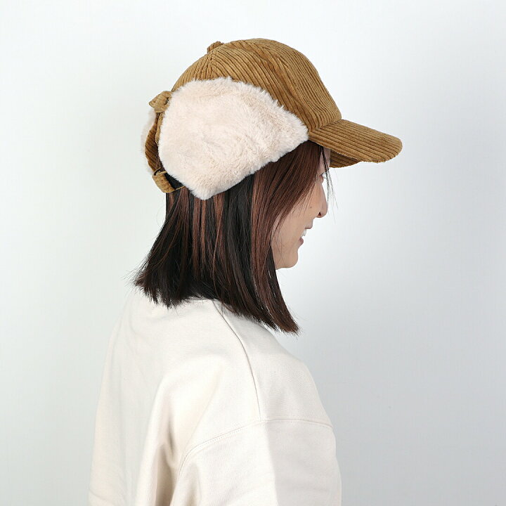 楽天市場】フラップキャップ 帽子 冬用 耳当て コーデュロイ 