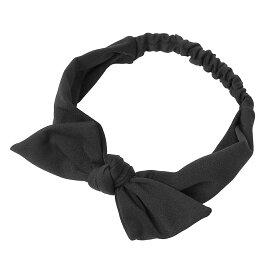 ヘアバンド レディース ターバン シンプル リボンヘアバンド リボン リボンターバン ヘア モチーフ ビッグリボン 太い ゴム ブラック ヘッドバンド ヘアアクセサリー ヘアーアクセサリー ヘア バンド 黒 紺 ブラック ネイビー メール便 送料無料