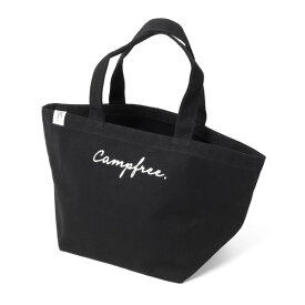 CAMPFREE キャンプフリー ミニトートバッグ キャンパストート キャンバストート キャンバス ロゴ 刺繍入り 7L レディース メンズ トート バッグ ミニ ランチバッグ ミニトート 小物入れ 帆布 コットン 綿 刺しゅう ランチバッグ 黒 ブラック メール便 送料無料