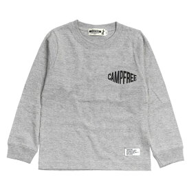 CAMPFREE ロンt ロンティー メンズ レディース メンズtシャツ ロンT 長袖Tシャツ 兄弟 お揃い ワンポイント プリント ロングスリーブTシャツ 姉妹 ペア コーデ かわいい 子ども 綿100% ロゴtシャツ 親子ペアルック 140 150 キャンプフリー メール便 送料無料 ジュニア