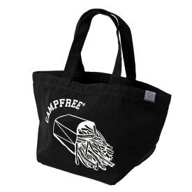 CAMPFREE キャンプフリー ヘヴィーキャンバス トートバッグ(S) 7L 小さめ キャンバストート キャンパストート レディース メンズ プリント キャンバス ワンポイントミニトートバッグ 小物入れ 帆布 コットン 刺しゅう ランチバッグ ミニトート 綿 黒 メール便 送料無料