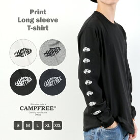 CAMPFREE キャンプフリー 長袖tシャツ ロンT ロンティー ロンt メンズ レディース プリント ロングスリーブTシャツ tシャツ ロングtシャツ 長そでtシャツ 長袖ティーシャツ ティーシャツ ロングティーシャツ ティシャツ 親子 お揃い おそろい コーデ 【メール便 送料無料】