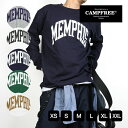 CAMPFREE ロンt ロンティー メンズ tシャツ ロンT 長袖tシャツ カレッジプリント ロングスリーブTシャツ ロングtシャツ 長そでtシャツ 長袖ティーシャツ ティーシャツ ロングティーシャツ ティシャツ 大きいサイズ XL XXL キャンプフリー レディース アメカジ 送料無料 10352