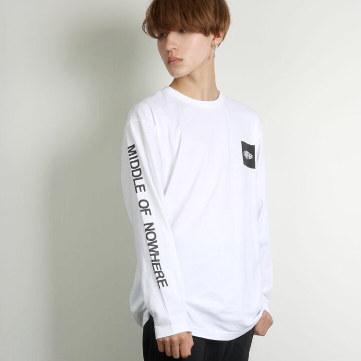 メンズ　シャツ Tシャツ ロンT  オフホワイト　長袖　M