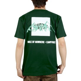 【メール便 送料無料】 CAMPFREE 半袖 綿100% 6.2oz バックプリント Tシャツ ロゴtシャツ メンズ レディース ユニセックス 夏 半そで コットンtシャツ 大きいサイズ ロゴt カットソー メンズtシャツ おしゃれ ティーシャツ ティシャツ グラフィックTシャツ 白 10441