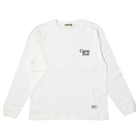 【メール便 送料無料】 CAMPFREE 刺繍入り ワンポイント 長袖 Tシャツ リブあり 6.2oz ロンT ロンt ロンティー メンズ レディース 秋 冬 春 長そで 綿100% ロゴt ロゴtシャツ ティーシャツ ティシャツ ロングスリーブ ロングtシャツ 刺しゅう XL XXL 大きいサイズあり 10467