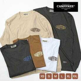 CAMPFREE 長袖Tシャツ ロンT ロンt ロンティー メンズ レディース ワンポイント 綿100% ロングスリーブ Tシャツ 胸 プリント 入り 長袖 カットソー カジュアル 長そで ロングTシャツ アメカジ 大きいサイズ ティーシャツ ティシャツ 春 夏 秋 ろんT メール便 送料無料 10512