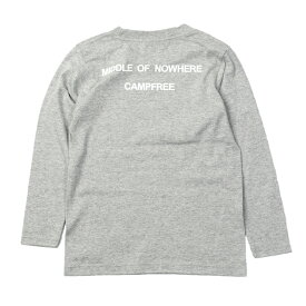 CAMPFREE キッズ 長袖tシャツ ロンT 子供 ロンティー 長袖 Tシャツ 刺繍 ロゴ ジュニア プリント ロングスリーブTシャツ 長袖ティーシャツ 長袖ティシャツ ティーシャツ ティシャツ ロングティーシャツ ロングtシャツ 子供服 子ども服 表 無地 白 子ども メール便 送料無料