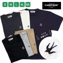 CAMPFREE Tシャツ メンズ 5.6oz ツバメ ワンポイント メンズtシャツ ロゴTシャツ 半袖 プリント グラフィックTシャツ 半そで レディス レディース ユニセックス コットン100% 綿100% カジュアル 大きいサイズ ティーシャツ ティシャツ 白 黒 綿100 メール便 送料無料