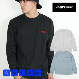 CAMPFREE キャンプフリー ロンt ロンティー メンズ 長袖tシャツ ロングtシャツ 刺繍 ワンポイント ブランド ろんT ロンティ 大きいサイズ ロンTメンズ 綿100 長袖ティーシャツ ティーシャツ ロングティーシャツ メンズロンT メンズtシャツ 綿 おしゃれ レディース 綿100%