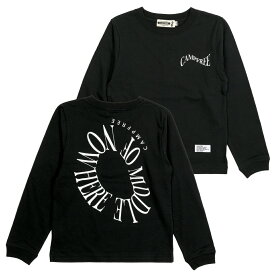 ロンT 子供服 ジュニアサイズ こども ロンt 6.2oz CAMPFREE キャンプフリー tシャツ ロンティー ロングtシャツ 男子 男の子 長袖tシャツ ブランド 兄弟 お揃い ロンT 子供 プリント ロングスリーブTシャツ ボーイズ ティーシャツ ティシャツ 綿100% 黒 120 130 140 150