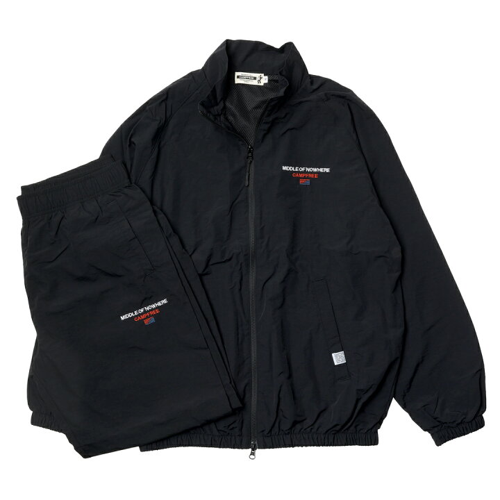 楽天市場】トラックスーツ 上下 CAMPFREE ナイロンジャケット 