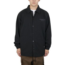 コーチジャケット CAMPFREE 10oz 羽織 ワンポイント 薄手 コットン100% 綿100% Tシャツ生地 メンズ ジャケット メンズ 秋 春 ネイビー 黒 ブラック ジャケット 紺 アウター カジュアル 大きい ストリート メンズジャケット おしゃれ 送料無料 10742