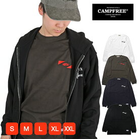 CAMPFREE キャンプフリー ロンT ロンt ロンティー メンズ バックプリント 5.6oz 長袖tシャツ プリント ロングtシャツ ろんT ブランド ロンティ ロンTメンズ 綿100 長袖ティーシャツ ティーシャツ ロングティーシャツ メンズロンT 綿 無地 レディース ロンTシャツ 10819
