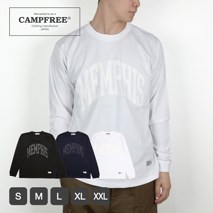 楽天市場】CAMPFREE ロンT カレッジロゴ アメカジ ロンティー ロンt 