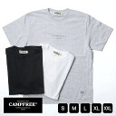 CAMPFREE Tシャツ 半袖 ロゴtシャツ メンズ tシャツ 5.6oz メンズtシャツ 刺繍 ワンポイント ロゴ 胸 半袖 半そで 綿100% レディース ホワイト 白 夏 グラフィックTシャツ S M L XL メール便 送料無料 ティシャツ ティシャツ ティーシャツ 10858
