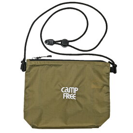 サコッシュ ナイロン ポシェット ポーチ CAMPFREE リップストップ生地 折り畳み キッズ ジュニア メンズ レディース ショルダー アウトドア ショルダーポーチ コサッシュ さこっしゅ 旅行 小物入れ 子供 スマホ スマホポーチ 小さめ 小さい 横型 メール便 送料無料 22394