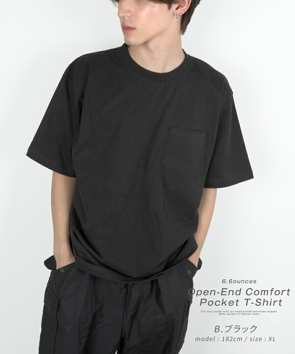 楽天市場】ポケT 6.6oz Tシャツ メンズ コットンTシャツ 半袖 メンズt 