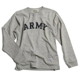 CAMPFREE キャンプフリー ジュニア キッズ ARMY プリント ロングスリーブ Tシャツ 兄弟 お揃い ティーシャツ ティシャツ 綿100% 子供服 tシャツ 小学生 中学生 男子 ベビー カットソー 姉妹 バックプリントtシャツ ホワイト コットンtシャツ ロゴTシャツ メール便 送料無料