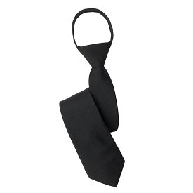 ワンタッチネクタイ 結ばない 8.5cm 冠婚葬祭 ネクタイ ワンタッチ 無地 喪服 礼服 メンズ クイックネクタイ ネクタイワンタッチ 簡単ネクタイ クイックタイ メンズネクタイ 無地ネクタイ 男性 大人用 結び方 締めない ジッパー チャック 着脱 取り外し 時短 黒 ブラック