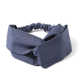 ヘアバンド レディース シャンブレー地 デニム カラー クロス ヘッドバンド ヘアアクセサリー ヘアーアクセサリー ヘアアクセ ヘアーターバン ヘア バンド アクセサリー アクセサリ ヘアターバン ヘッドアクセサリー 髪止め クロス メール便 送料無料