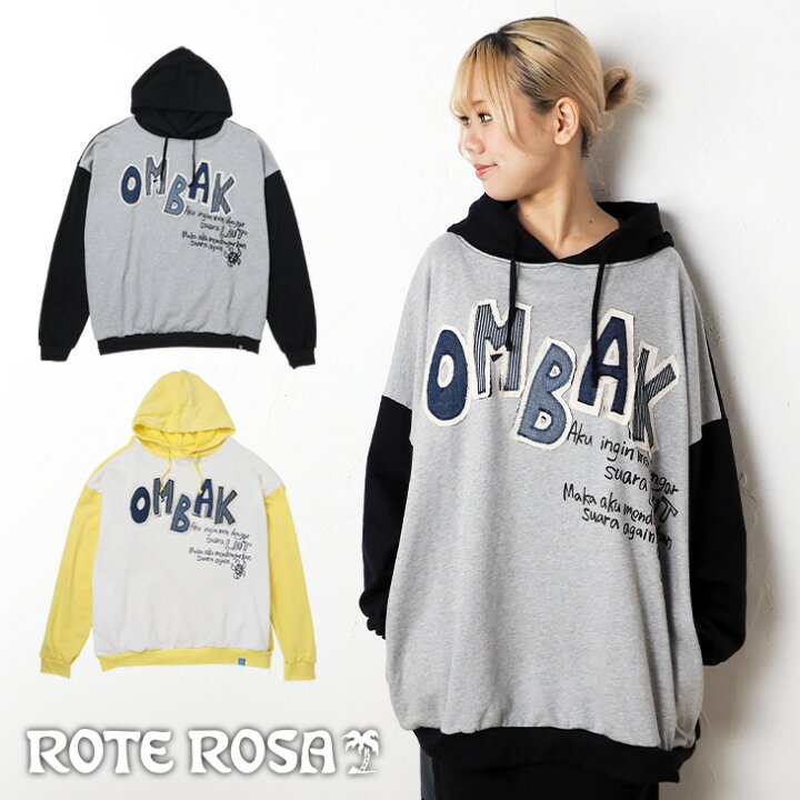 楽天市場】送料無料 ROTE ROSA(ﾛｰﾃﾛｰｻﾞ)OMBAK デニムアップリケ 