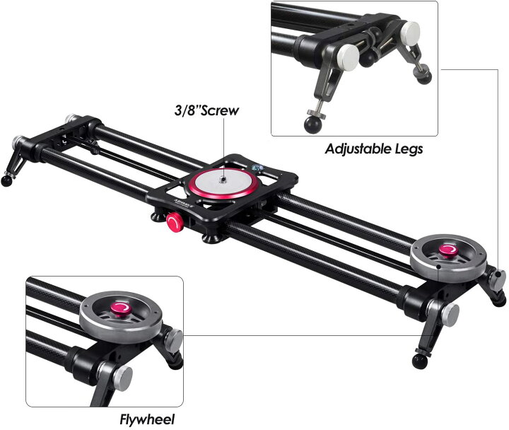 楽天市場】【電動スライダー カメラ ASHANKS 80cm App Bluetooth制御 