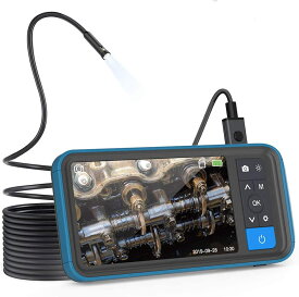 内視鏡カメラ 【カメラ デュアル スコープカメラ スネークカメラ 検査カメラ エンドスコープ ファイバースコープ SDカード対応式内視鏡 4.5インチIPSモニター 防水 防塵規格IP67 1080P画質 内視鏡】