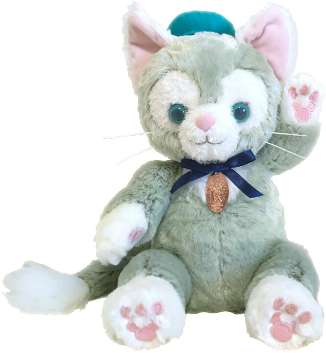 楽天市場 ジェラトーニ Sサイズ 東京ディズニー限定 美人家オリジナル防錆加工スーベニアメダルチャーム付き ジェラトーニ ぬいぐるみ 猫 ねこ ネコ グッズ ディズニー 可愛い かわいい メダル エルサチ