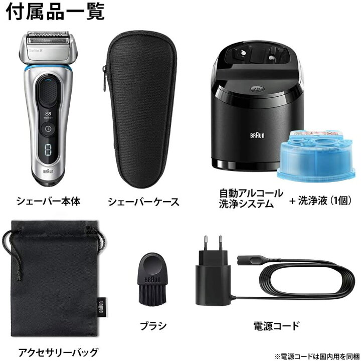 楽天市場】【除菌洗浄器付き】 ブラウン シリーズ8 メンズ電気 