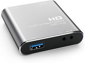 【最新4k60fps】Chilison HDMI キャプチャーボード USB3.0 ゲームキャプチャー 1080p60HZ ビデオキャプチャ hdmiキャプチャー ゲーム実況 switch/PS4/Xbox One/Wii U対応 小型軽量 電源不要 Windows/Linux/Mac OS X ゲーム配信 テレワーク Web会議